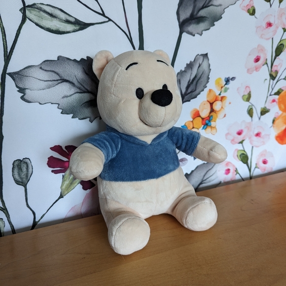 Winnie the Pooh baby ivy & lamb plush beige & blue 6" stuffed animal washable - Picture 12 of 12